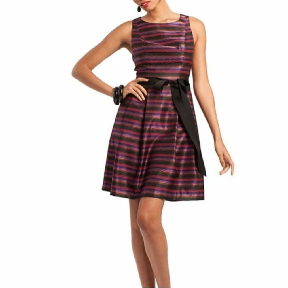 Trina Turk Women's Multicolor Fit And Flare Dress, Size 12